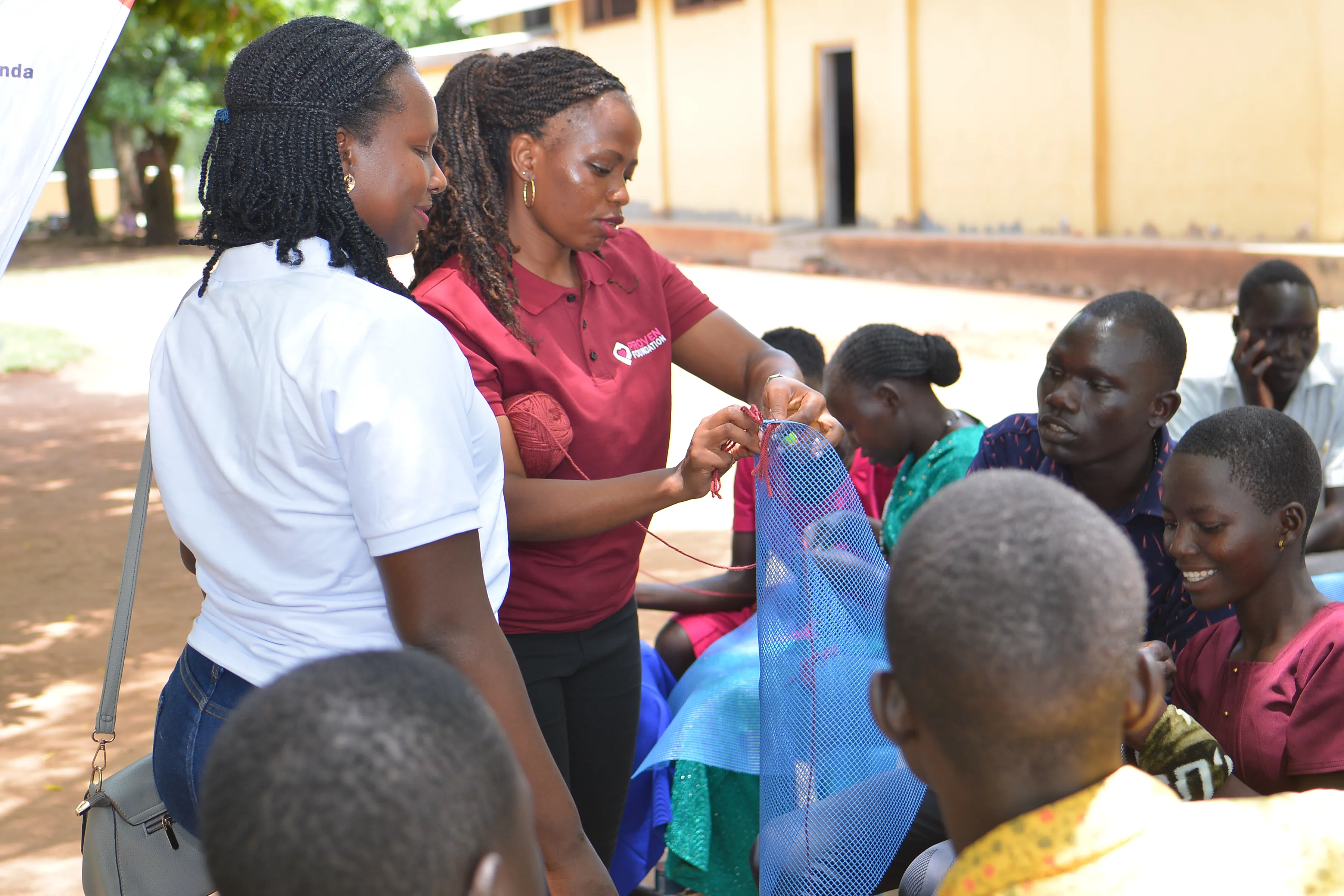 Knitting and crocheting in Adjumani